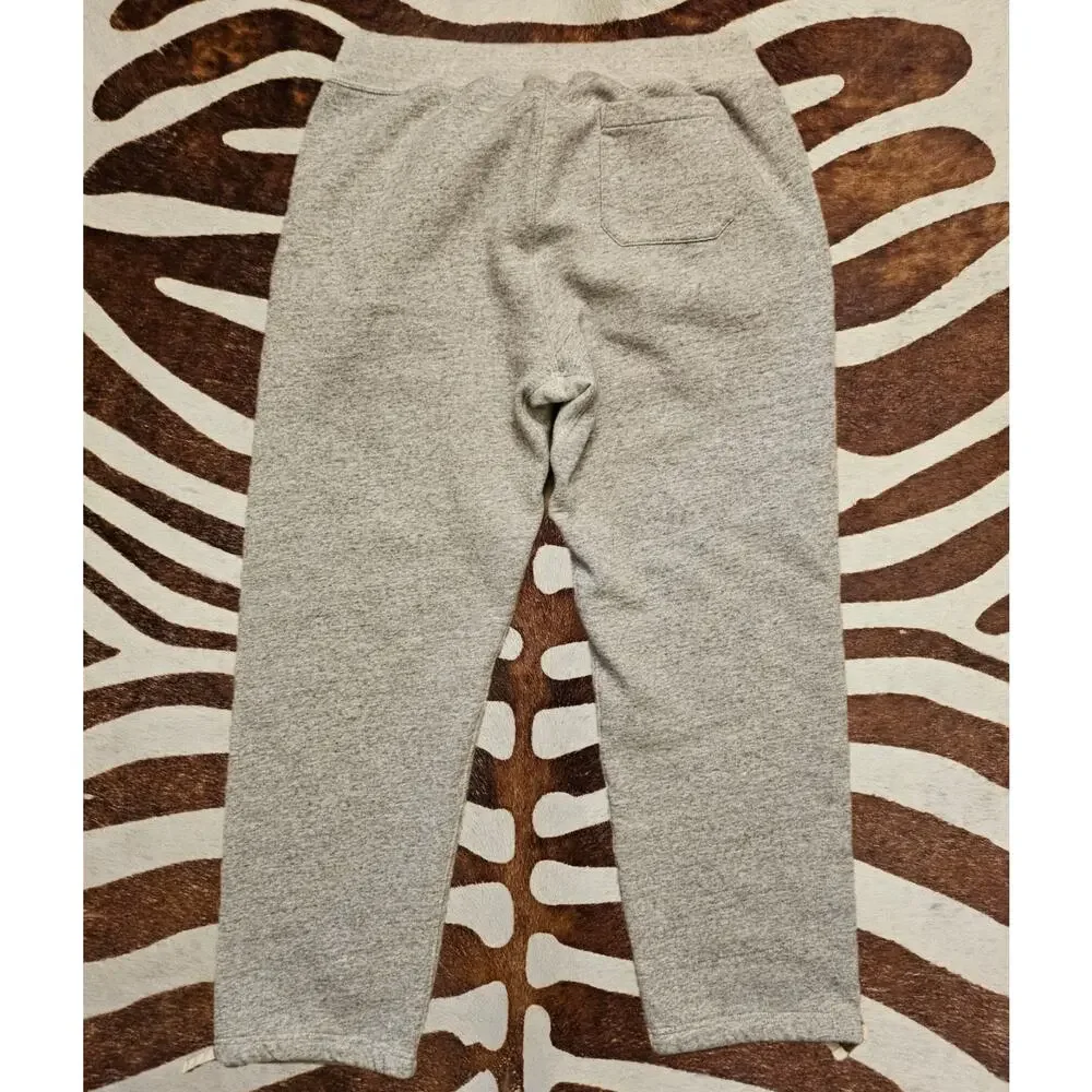 Y2K Polo Ralph Lauren Tiger Gray Baggy Cotton Sweatpants Joggers 00’s Size XL